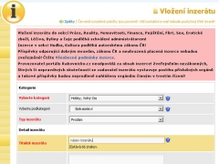 Jak vložit inzerát zdarma?