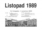 Programový plakát výstavy Rakovnický listopad ´89