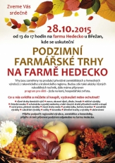 Podzimní farmářské trhy na farmě Hedecko