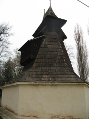 Dřevěná zvonice na rakovnickém hřbitově