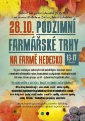 Podzimní farmářské trhy 2019 na farmě Hedecko