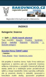 Mobilní verze Rakovnicko.cz