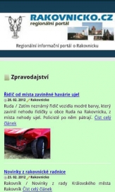 Mobilní verze Rakovnicko.cz