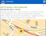 Autobus se na Pražské srazil s dodávkou